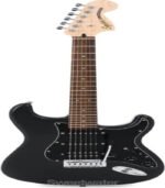 Squier Affinity Series Stratocaster HSS Pack - Charcoal Frost Metallic with Laurel Fingerboard - Image 6