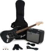 Squier Affinity Series Stratocaster HSS Pack - Charcoal Frost Metallic with Laurel Fingerboard