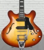 Eastman Guitars T64/v Thinline Hollowbody Electric Guitar - Antique Goldburst Varnish