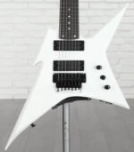 B.C. Rich USA Handcrafted Ironbird MK2 Legacy 7 Floyd Rose Electric Guitar - Gloss White - Image 5