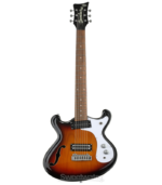 Danelectro 66BT Baritone Electric Guitar - 3-Tone Sunburst - Image 2