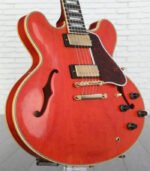 Gibson Custom 1959 ES-355 Reissue Stop Bar Semi-hollow Electric Guitar - Murphy Lab Light Aged Watermelon Red - Image 3