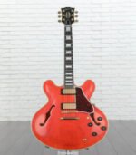 Gibson Custom 1959 ES-355 Reissue Stop Bar Semi-hollow Electric Guitar - Murphy Lab Light Aged Watermelon Red - Image 2