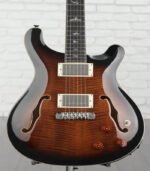 PRS SE Hollowbody II Piezo Electric Guitar - Black Gold Burst
