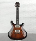 PRS SE Hollowbody II Piezo Electric Guitar - Black Gold Burst - Image 2