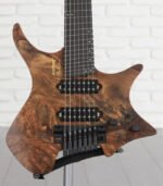Strandberg Boden J Artisan 7 Electric Guitar Run #4 - Transparent Grey Satin with Brown Resin