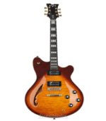 EVH SA-126 Special Quilted Maple Semi-hollowbody Electric Guitar - Trans Purple - Image 3