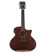 D'Angelico Premier Fulton LS 12-string Acoustic-electric Guitar - Mahogany Satin - Image 3