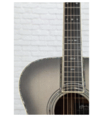 Martin OM-45 John Mayer Platinum Anniversary Acoustic Guitar - Platinum Gray Burst Top with Platinum Gray Toner Back & Sides - Image 3