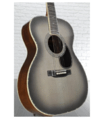 Martin OM-45 John Mayer Platinum Anniversary Acoustic Guitar - Platinum Gray Burst Top with Platinum Gray Toner Back & Sides - Image 4