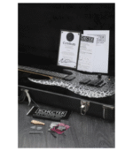 Schecter USA Sunset Extreme FR Electric Guitar - Satin Black/Silver Crackle - Image 7