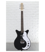 Danelectro Stock '59 Electric Guitar - Black - Image 4