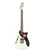 Squier Affinity Series Telecaster Thinline Electric Guitar - Olympic White with Laurel Fingerboard - Image 3