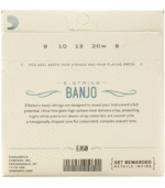 D'Addario EJ60 Nickel Plated Steel Banjo Strings - .009-.020 Light 5-string - Image 3