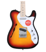 Squier Affinity Series Telecaster Thinline Electric Guitar - 3-color Sunburst with Maple Fingerboard