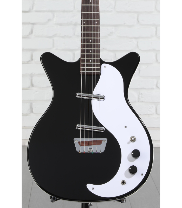 semi-hollow-body-guitar-10-1.png Danelectro Stock '59 Electric Guitar - Black - Image 1